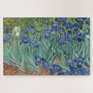 Irises, Floral Oil Painting, Vincent Van Gogh Jigsaw Puzzle