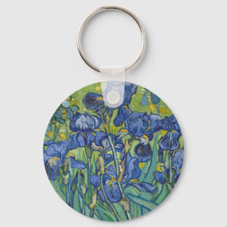 Irises, Floral Oil Painting, Vincent Van Gogh Key Ring