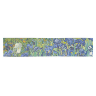Irises, Floral Oil Painting, Vincent Van Gogh Short Table Runner