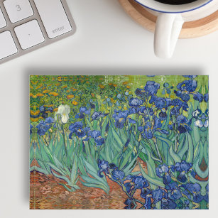 Irises Flowers Vincent Van Gogh Nature Vintage Art Paperweight