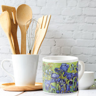 Irises in Garden Vincent van Gogh Espresso Cup