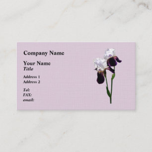 Irises in Love Business Card
