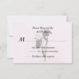 Irises in Love RSVP Card