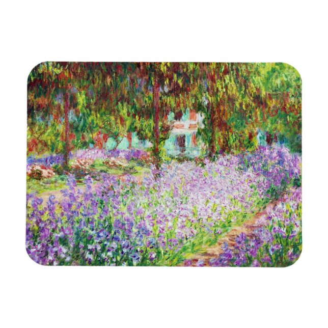 Irises in Monet's Garden Claude Monet Magnet (Horizontal)