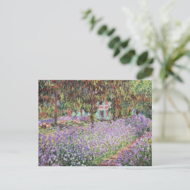 Irises in Monet's Garden Postcard (Standing Front)