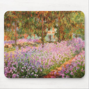 Irises in the Garden by Monet Mouse Mat