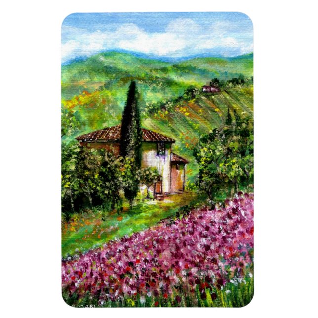 IRISES IN TUSCANY MAGNET (Vertical)