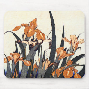 Irises, Katsushika Hokusai Mouse Mat