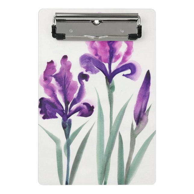 Irises Mini Clipboard (Front)