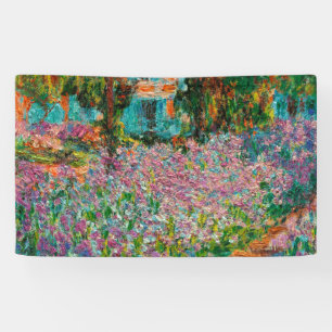 Irises Monet Garden Giverny flowers Banner