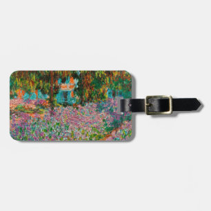 Irises Monet Garden Giverny flowers Luggage Tag