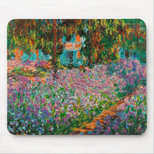 Irises Monet Garden Giverny flowers Mouse Mat