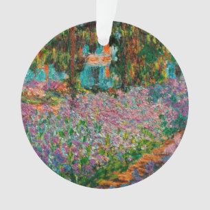 Irises Monet Garden Giverny flowers Ornament