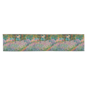 Irises Monet Garden Giverny flowers Short Table Runner