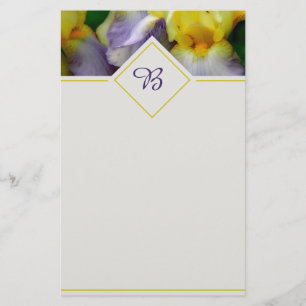 Irises stationery