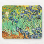 Irises - Van Gogh - c1889 Mouse Mat<br><div class="desc">Show people your style and refinement with this reproduction of a fine art piece entitled "Irises" by Vincent van Gogh. Painting of blue irises growing in a field. Painted circa 1889</div>