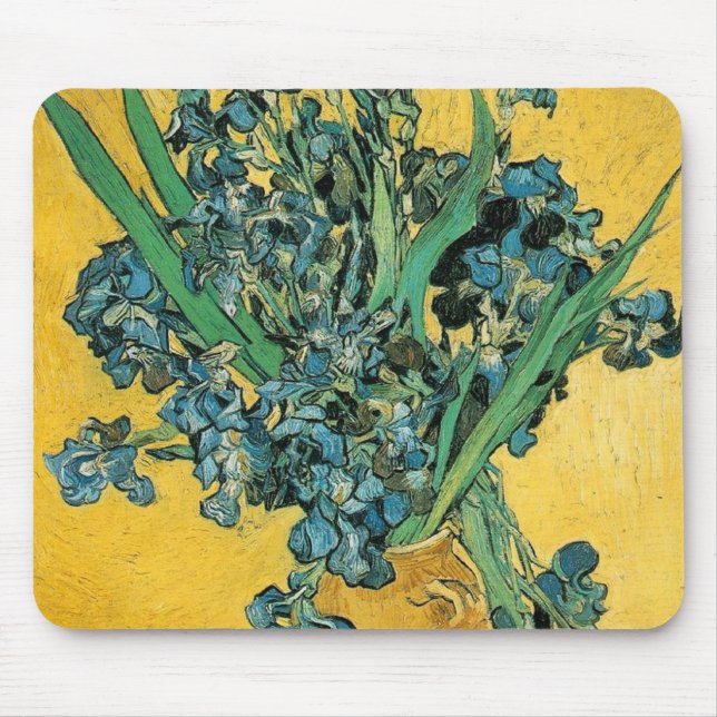 Irises - Van Gogh - c1890 Mouse Mat (Front)