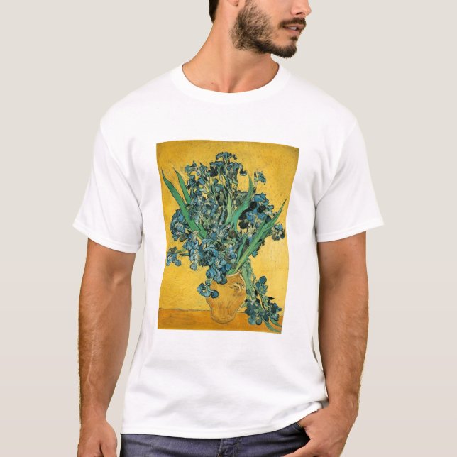 Irises - Van Gogh - c1890 T-Shirt (Front)