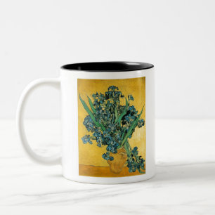 Irises - Van Gogh - c1890 Two-Tone Coffee Mug