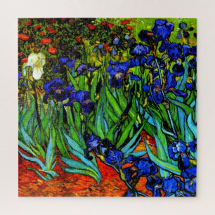 Irises, Van Gogh's famous floral painting Jigsaw Puzzle