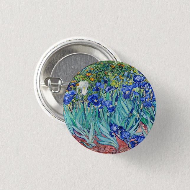 Irises  Vincent van Gogh   3 Cm Round Badge (Front & Back)