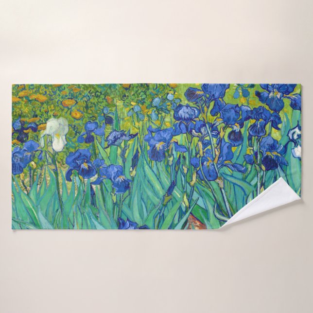 Irises, Vincent van Gogh Bath Towel (Bath Towel)