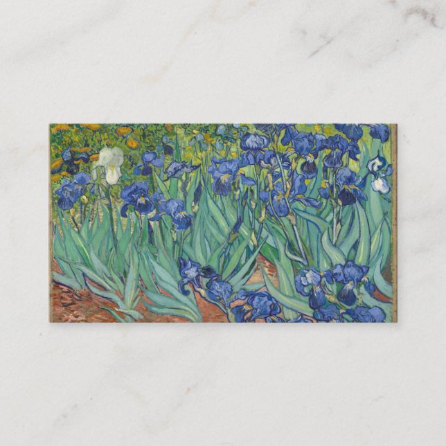 Irises Vincent Van Gogh Business Card (Front)