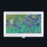 Irises - Vincent Van Gogh. Business Card Holder<br><div class="desc">Beautiful Fine Arts Business Card case. Colourful and classic. A great conversation starter! Perfect gift for Groomsmen,  Fathers Day or a small token  for someone who has done you a kindness,  coached soccer,  boy scout or youth group leader,  or perhaps provided a job or college reference?</div>