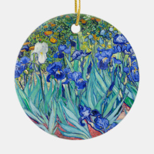 Irises  Vincent van Gogh     Ceramic Tree Decoration
