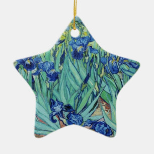 Irises, Vincent van Gogh Ceramic Tree Decoration
