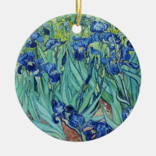 Irises, Vincent van Gogh Ceramic Tree Decoration
