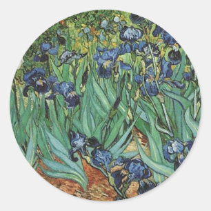 Irises  Vincent van Gogh Classic Round Sticker