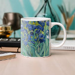 Irises | Vincent Van Gogh Coffee Mug<br><div class="desc">Irises (1889) by Dutch post-impressionist artist Vincent Van Gogh. Original landscape painting is an oil on canvas showing a garden of blooming iris flowers. 

Use the design tools to add custom text or personalise the image.</div>
