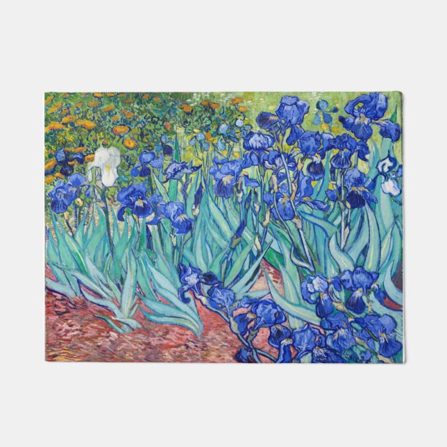Irises Vincent van Gogh    Doormat (Front)