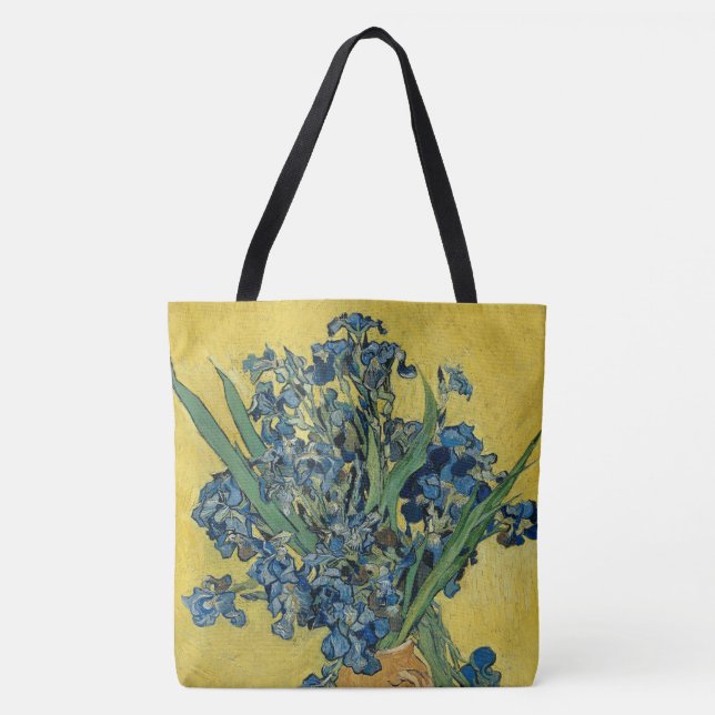Irises-Vincent van Gogh Fin Art Tote Bag (Front)