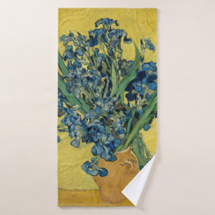 Irises - Vincent van Gogh Fine Art Bath Towel