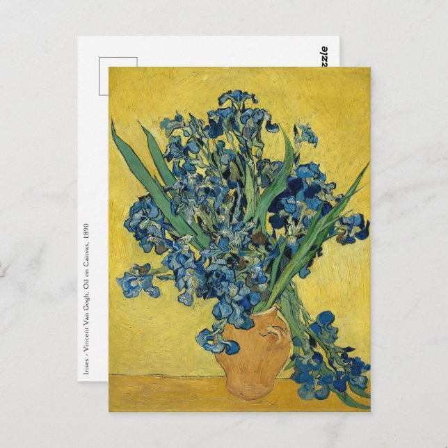 Irises - Vincent van Gogh Fine Art  Postcard (Front/Back)