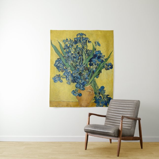 Irises - Vincent van Gogh Fine Art Tapestry (In Situ)