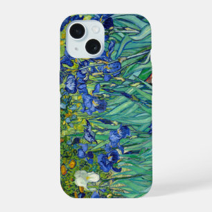 Irises Vincent van Gogh Flower Field Painting Art iPhone 15 Case