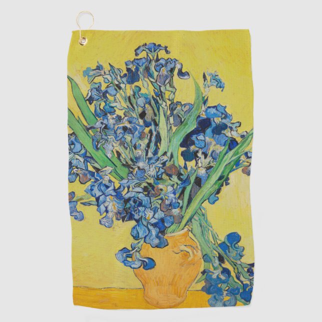 Irises  Vincent van Gogh          Golf Towel (Front)