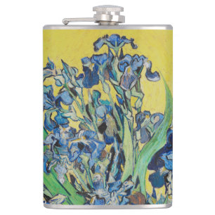 Irises Vincent van Gogh Hip Flask