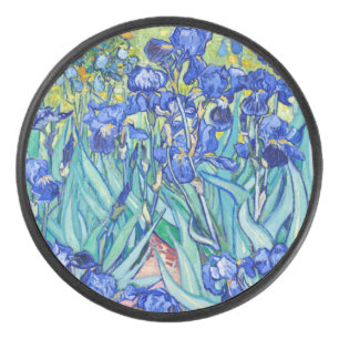 Irises Vincent van Gogh Hockey Puck
