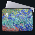 Irises  Vincent van Gogh    Laptop Sleeve<br><div class="desc">Irises (1889) Vincent van Gogh. Cute summer landscape. Blue irises bloom in a flowerbed in a green garden. Reproduction of famous works of art  images in the public domain.</div>