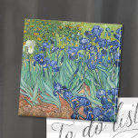 Irises | Vincent Van Gogh Magnet<br><div class="desc">Irises (1889) by Dutch post-impressionist artist Vincent Van Gogh. Original landscape painting is an oil on canvas showing a garden of blooming iris flowers. 

Use the design tools to add custom text or personalise the image.</div>