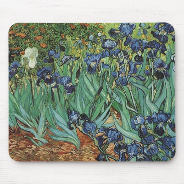 Irises  Vincent van Gogh Mouse Mat (Front)