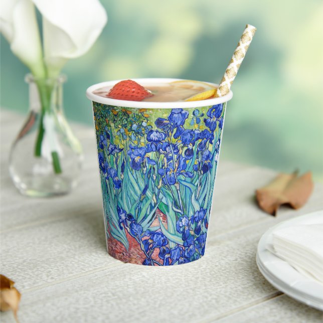 Irises  Vincent van Gogh    Paper Cups (Insitu)