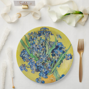 Irises Vincent van Gogh Paper Plate