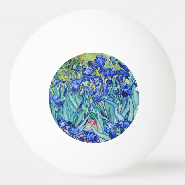 Irises Vincent van Gogh  Ping Pong Ball (Front)