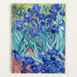 Irises Vincent van Gogh   Planner<br><div class="desc">Irises (1889) Vincent van Gogh. Cute summer landscape. Blue irises bloom in a flowerbed in a green garden. Reproduction of famous works of art  images in the public domain.</div>