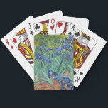 Irises | Vincent van Gogh Playing Cards<br><div class="desc">Irises (1889) by Dutch post-impressionist artist Vincent Van Gogh. Original landscape painting is an oil on canvas showing a garden of blooming iris flowers. 

Use the design tools to add custom text or personalise the image.</div>